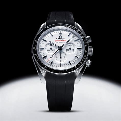 omega speedmaster white dial|Omega Speedmaster white dial 42mm.